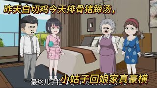 昨天白切鸡今天排骨海参汤，小姑子回娘家待遇真豪横 [upl. by Yeltneb]