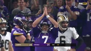 Amazing Moment After Vikings WalkOff TD As Case Keenum Leads ‘SKOL’ Chant With Entire Stadium [upl. by Juback]