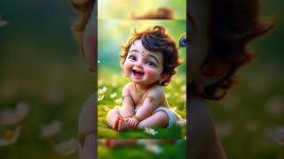 Ishq me tere announce kr diya  cute little radhe Krishna status 🥰 whatsapp status 🥰 romantic status [upl. by Alburga904]