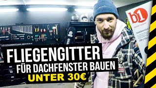 Fliegengitter für Dachfenster einfach selber bauen GÜNSTIG1 [upl. by Enneibaf]