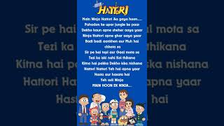 Ninja hattori theme song lyrics ninjahattori cartoon [upl. by Aicemak]