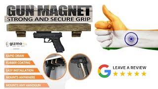 Gun Magnet Power Test  Concealed Carry Car  Tabel Home Office Use Powerful Gun Magnetic Holder [upl. by Yerffoj]