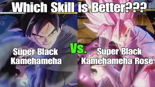 Xenoverse 2 Skill test Super Black Kamehameha Vs Super Black Kamehameha Rose [upl. by Nairahcaz]