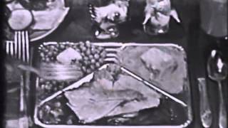 VINTAGE 1955 SWANSON TV DINNER COMMERCIAL [upl. by Hailat517]