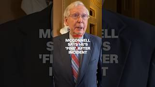 McConnell says he’s “fine” after incident [upl. by Silecara]