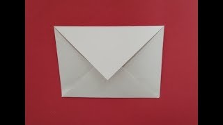 Easy Origami Envelope Tutorial [upl. by Minetta]