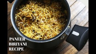 PANEER DUM BIRIYANI RECIPE  Paneer Biriyani recipe [upl. by Lou]