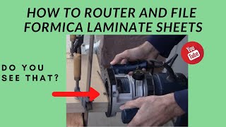 How to Router and File Formica Laminate Sheets [upl. by Keily497]