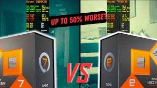 7950X3D Vs 7800X3D  Up To 50 Worse  Benchmarks You Need To See [upl. by Ehrenberg]