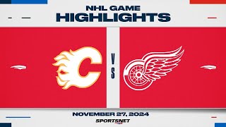 NHL Highlights  Flames vs Red Wings  November 27 2024 [upl. by Abramo908]