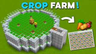 Minecraft Simplest Crop Farm  800  Per Hour [upl. by Werdma]