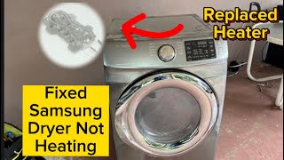 How to test and replace heater element on Samsung dryer Model  DV42H5200EP [upl. by Shivers]