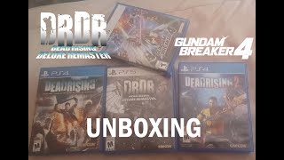 DEAD RISING 1 amp 2 AND DEAD RISING DELUXE REMASTER PS4 amp PS5 GUNDAM BREAKER 4 UNBOXING [upl. by Batholomew499]