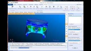 PatranNastran Tutorial PISTON HEAD ANALYSIS [upl. by Airlie]