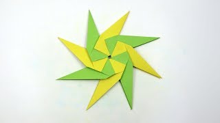 How To Make 8 Pointed Paper Star  STAR ORIGAMI [upl. by Gav]