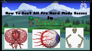 How to beat all prehardmode bosses in Terraria 1449 [upl. by Teufert]