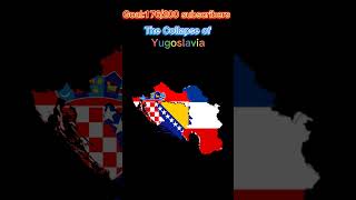 The Collapse of Yugoslavia yugoslavia history map mapping mapper [upl. by Norvol]