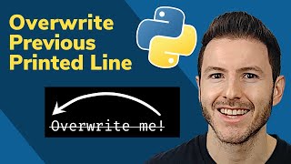 How to Overwrite Previous Printed Line in Python  Print Without Newline  Carriage Return [upl. by Nuahsal]