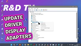 Cara Update Driver Display Adapters di Komputer Laptop Windows 11 [upl. by Leffert]