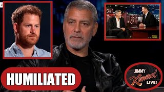 George Clooney Completely Humiliated Harry On Jimmy Kimmel Live Stage Calling Him HYPOCRITE [upl. by Kired415]