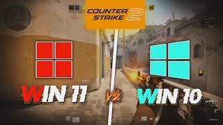 Counter Strike 2  Windows 10 vs Windows 11  FPS TEST [upl. by Lednyc]