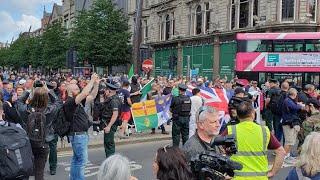 BREAKING FOOTAGE🚨BELFAST NOW PROTESTING FIRING FIREWORKS AT POLICE [upl. by Kilam]