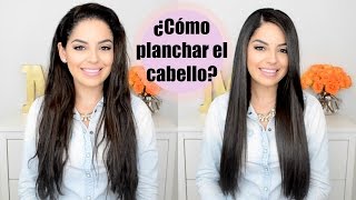 ¿Cómo plancharalaciar el cabello [upl. by Einnaej]