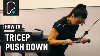 How To Do A Tricep Pushdown [upl. by Leonor]