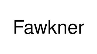 How to Pronounce Fawkner Australia [upl. by Gaidano]