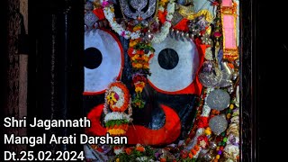 Mangal Arati Darshan Sri Jagannath Temple Puri Dt25022024 [upl. by Cud]