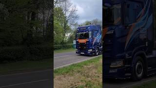 SCANIA S500  CUTTS  Truckfest Lincoln leave [upl. by Thury109]