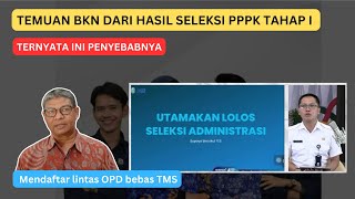 HASIL TEMUAN BKN SELEKSI ADMINISTRASI TAHAP I [upl. by Migeon]