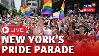 Pride Parade 2024  Pride Parade NYC  NYC Pride March 2024 Live  NYC Pride March 2024 News  N18G [upl. by Hess242]