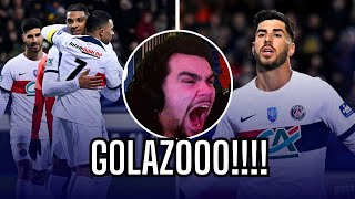 PSG 90 US Revel • GOAL REACTIONS Coupe De France 🔥 MbappeNdourRamosKoloAsensio [upl. by Ellehc322]