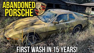 First Wash in 15 Years ABANDONED Barn Find Porsche  Car Detailing Restoration [upl. by Aitital]