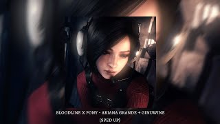 bloodline x pony  ariana grande  ginuwine sped up [upl. by Gollin]