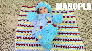 Manopla para bebe Para el niño Jesus Tejiendo El Mundo A Crochet [upl. by Ahsek617]