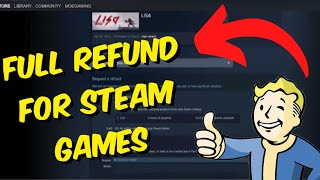 How To Get A Full Refund On Steam Games In 2023 [upl. by Toy]