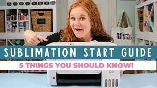 Sublimation Printing at Home 5 Things to Know Before You Start [upl. by Nwahsirhc]