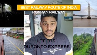 One of the best scence route of Indian Railway  12223 LTT ERS DURONTO EXPRESS  konkanrailway [upl. by Bilak]