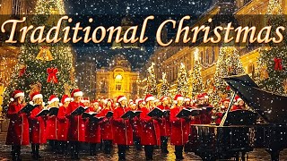 Traditional Christmas Carols  Choir Peaceful Christmas Music and Ambience  Christian Christmas [upl. by Llerrot]