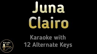 Clairo  Juna Karaoke Instrumental Lower Higher Male amp Original Key [upl. by Yvi634]