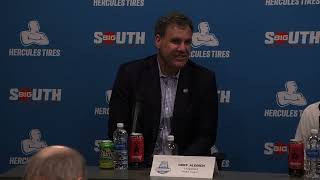 Postgame Press Conference Big South Championship [upl. by Ilatan]