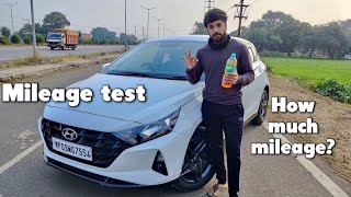 The all new I20 sportz petrol variant mileage test  new model 2021 [upl. by Desdemona]