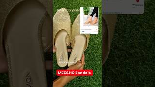 LATEST party ware sandals  meesho chepal review  meesho haul shorts meesho review fashionhaul [upl. by Yhtomot]