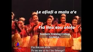 FAIAOGA SAMOA TTC  Teachers Training College Samoa  Le afiafi a malu a’e with lyrics [upl. by Otrevlig199]