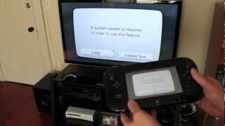 Nintendo Wii U unboxing setup amp system config video [upl. by Jacquetta379]