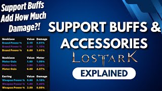 Lost Ark Explained Support Buffs and Accessories [upl. by Ailedo]