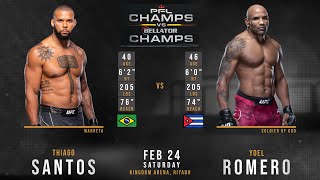 Thiago SANTOS vs Yoel ROMERO Full FIGHT CHAMPS [upl. by Syl]