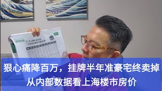 上海房东狠心降价百万断臂割肉，终于卖出挂牌半年房子。大师通过内部资料数据带你看当下沪上总体房价。 [upl. by Binny]